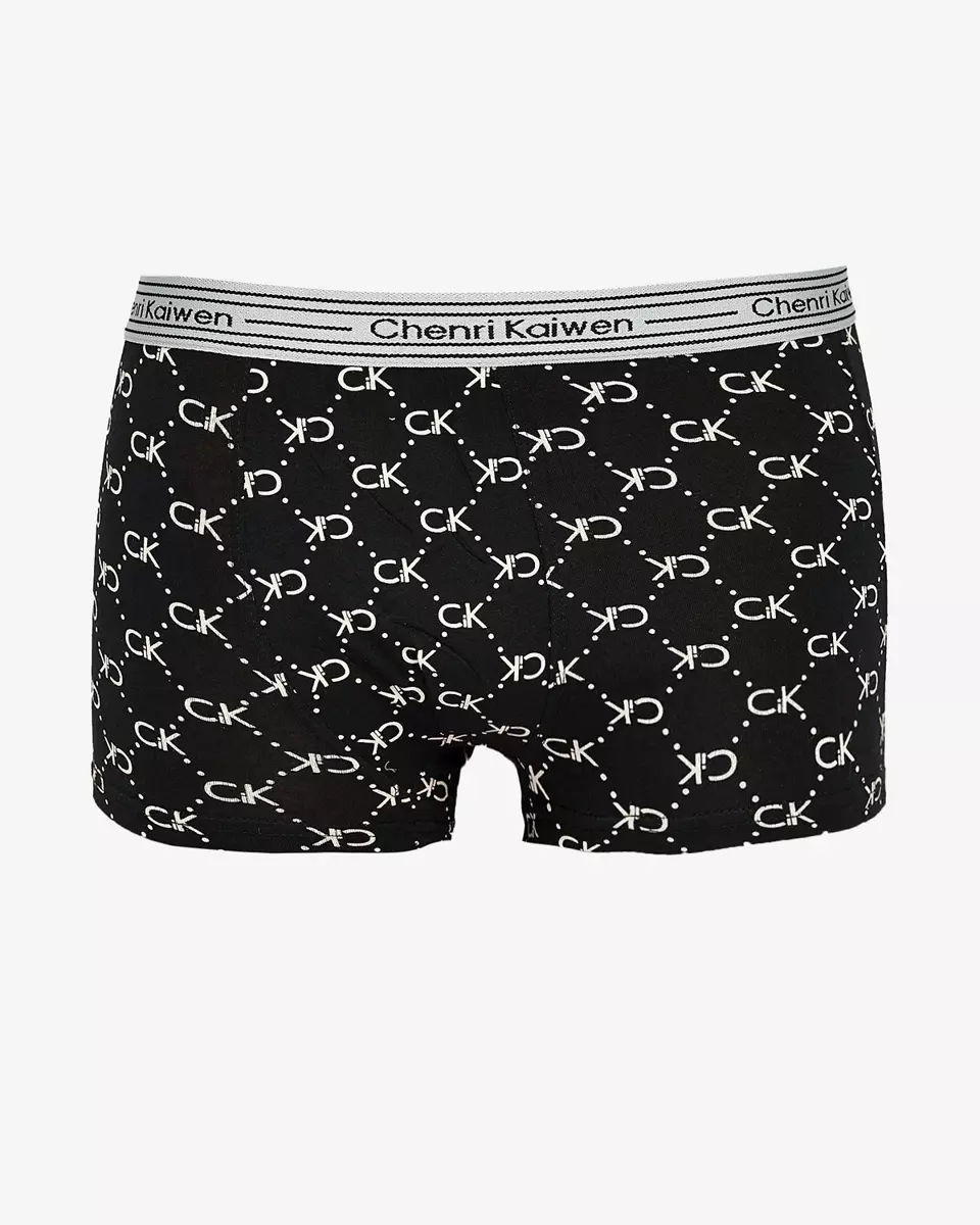 Royalfashion Černé chlapecké boxerky s potiskem