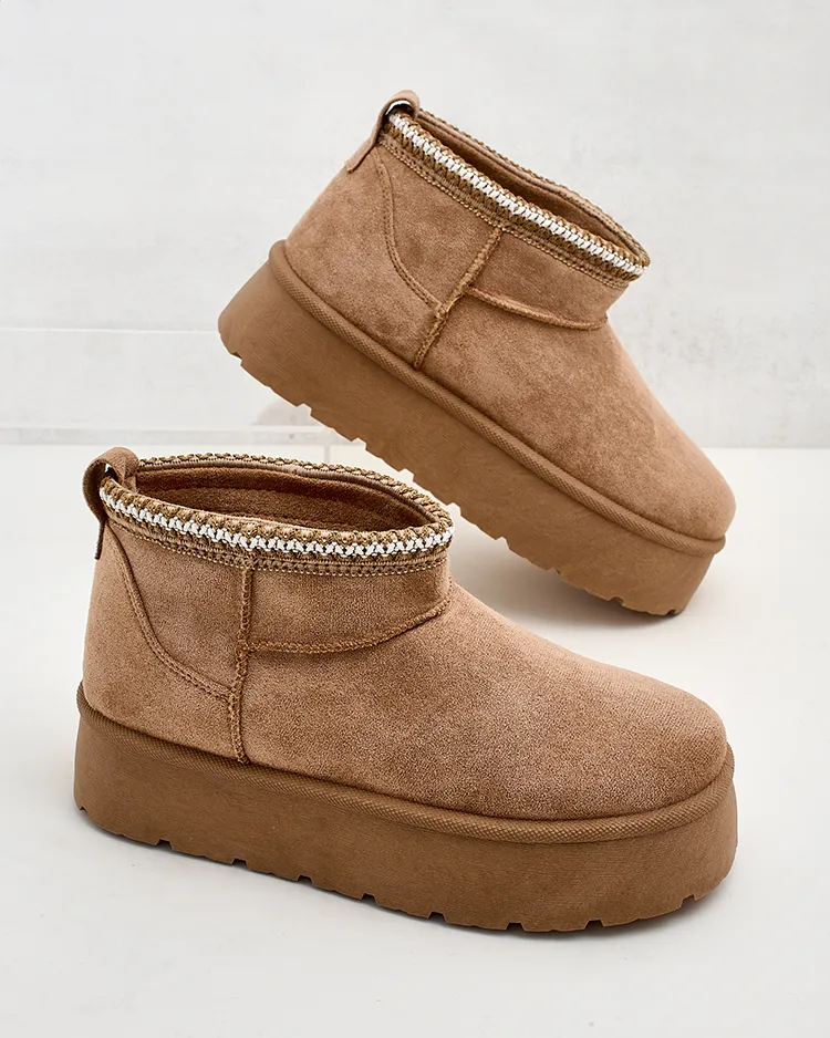 Royalfashion Dámské krátké boty a'la snow boots Xoalla