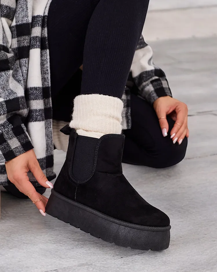 Royalfashion Dámské krátké boty Nomas a'la snow boots