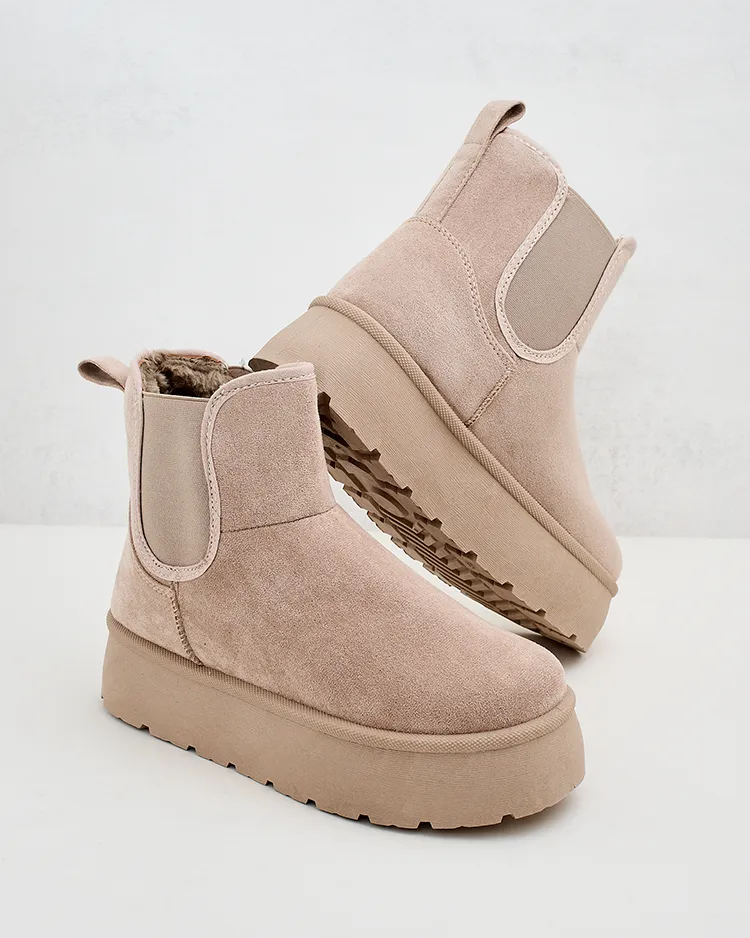 Royalfashion Dámské krátké boty Nomas a'la snow boots