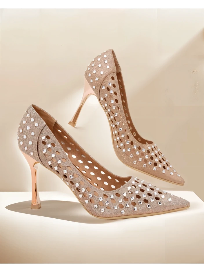 Royalfashion Dámské perforované lodičky Ecatte