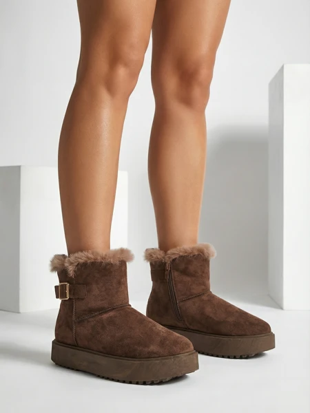 Royalfashion Krátké boty a'la sněhule dámské Winter Crest