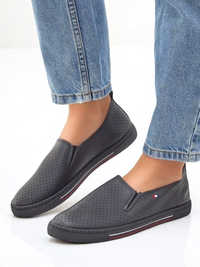 Royalfashion Dámské perforované nazouvací boty Vielles