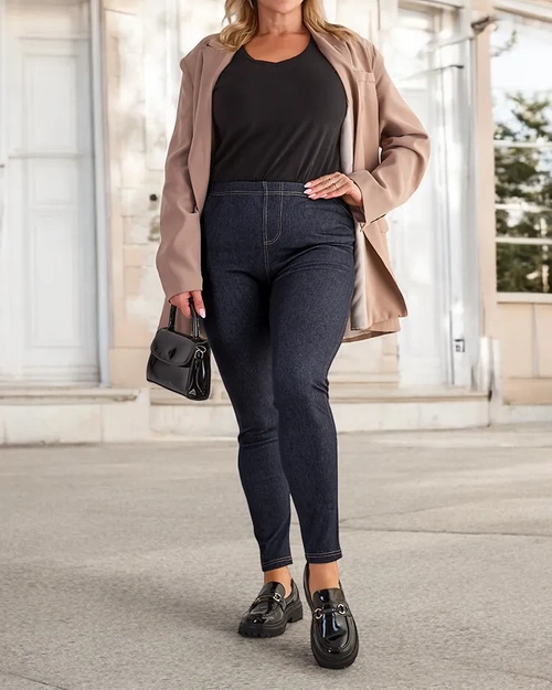 Royalfashion Dámské tregíny PLUS SIZE Kalhoty