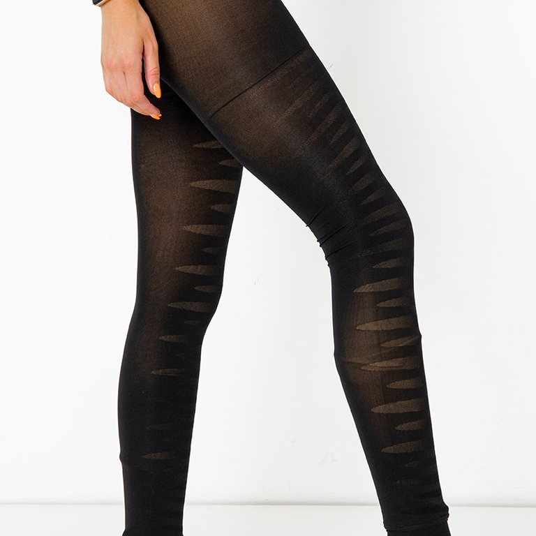 Černé dámské návleky na dlouhé nohavice - Oblečení