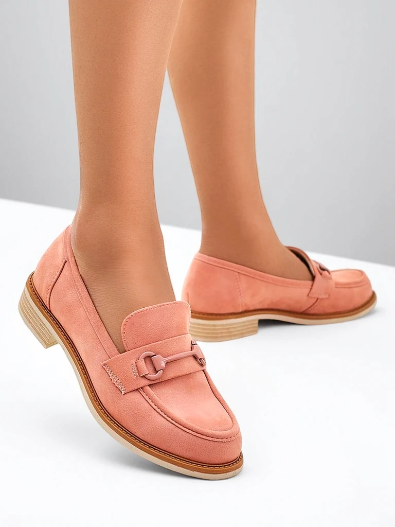 Royalfashion dámské mokasíny z ekologické semišové kůže Etolie