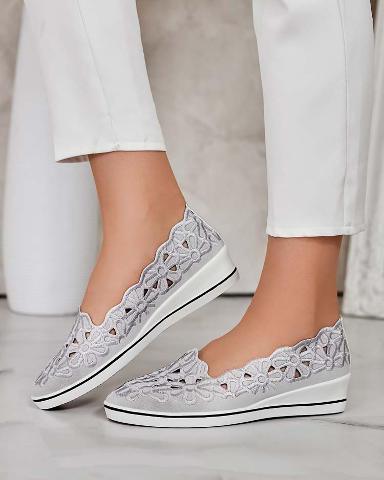 Royalfashion Dámské polobotky na nízkém podpatku Dellio