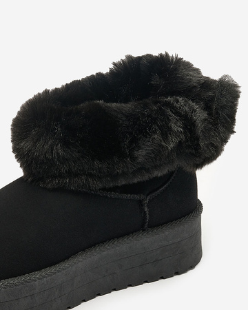 Royalfashion Dámské boty a'la snow boots in black Goroggo