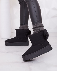 Royalfashion Dámské boty a'la snow boots in black Goroggo