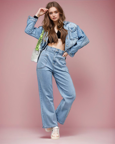 Royalfashion Dámské džínové kalhoty boyfriend