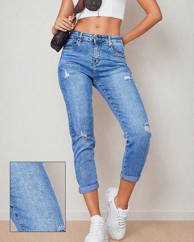 Royalfashion Dámské kalhoty mom jeans