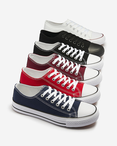 Bordó dámské klasické šněrovací tenisky Ogisa - Obuv