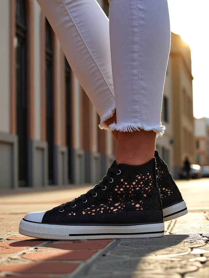 Royalfashion dámské perforované tenisky Limme