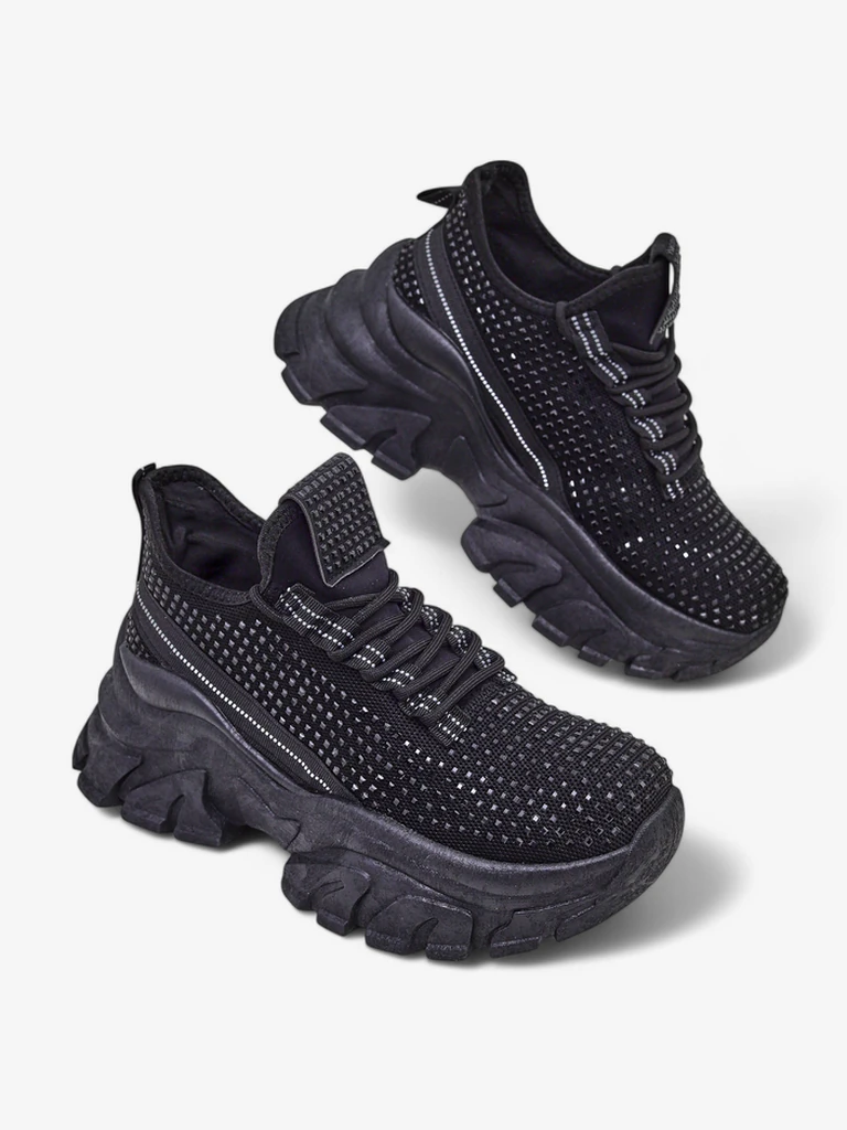 Royalfashion Dámské sportovní tenisky s kamínky Blysco