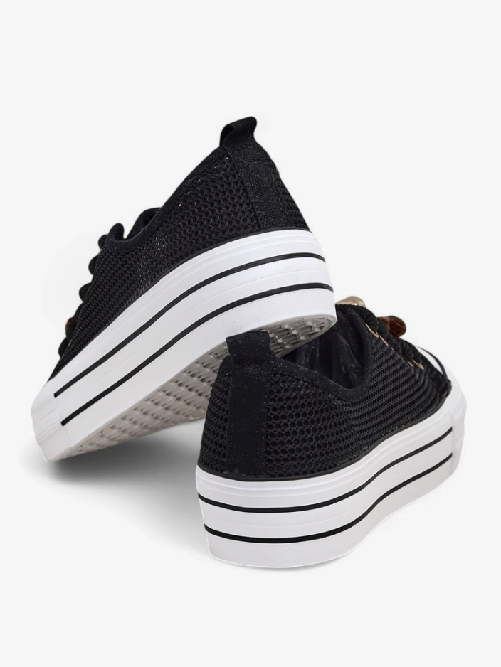 Royalfashion Dámské perforované tenisky s dekoracemi Osdo