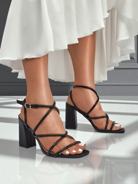 Royalfashion Dámské sandály na blokovém podpatku Elysia