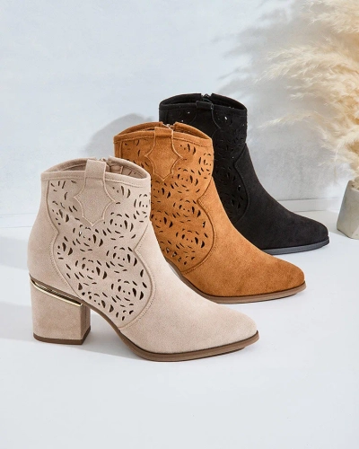 Royalfashion Ажурні черевики на низькій шпильці Womir