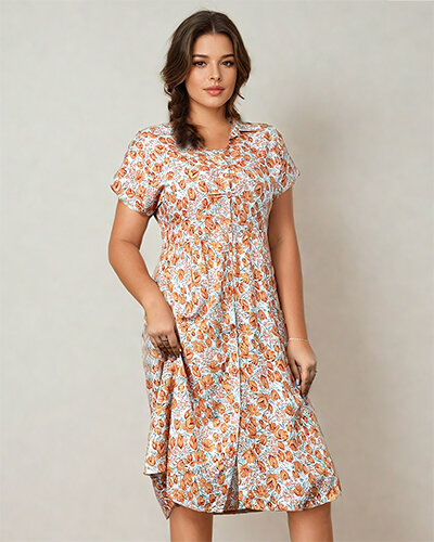 Жіноча квіткова сукня міді Royalfashion