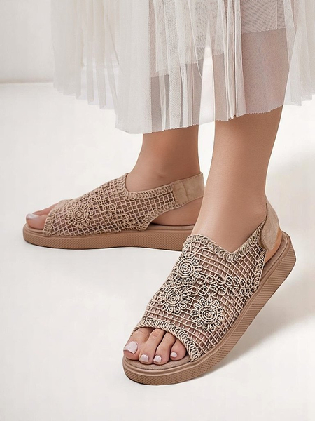 Royalfashion dámské perforované sandály Levay se svrškem