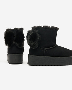 Royalfashion Dámské boty a'la snow boots in black Goroggo