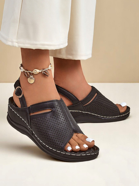 Royalfashion Dámské sandály na nízkém klínku Mira