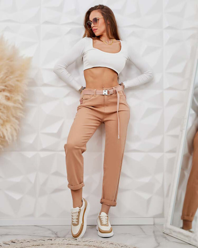 Royalfashion Dámské kalhoty mom jeans