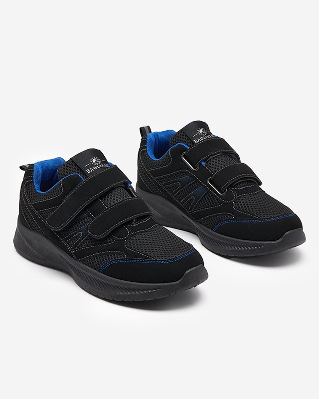 Pánské modročerné boty Beniros na suchý zip - Obuv