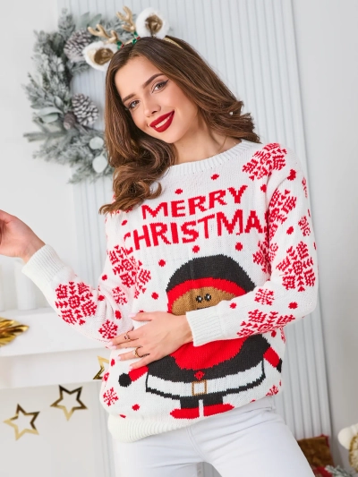 Royalfashion Жіночий різдвяний светр із Сантою