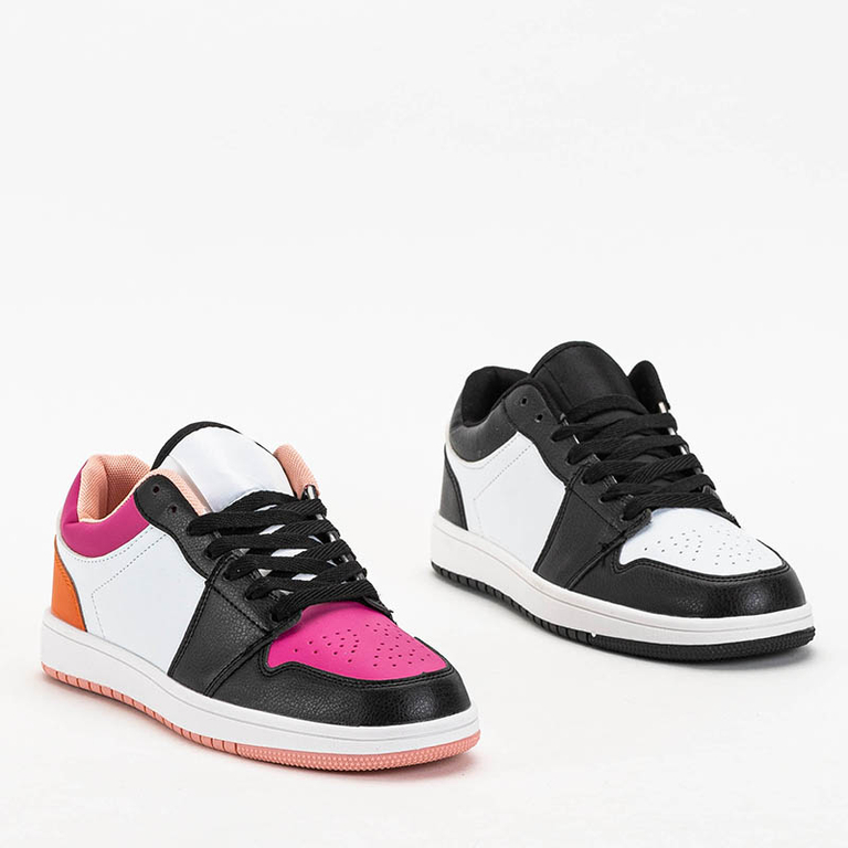 Fuchsiová a černá dámská sportovní obuv Pinocco - Obuv