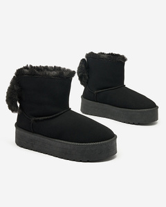 Royalfashion Dámské boty a'la snow boots in black Goroggo