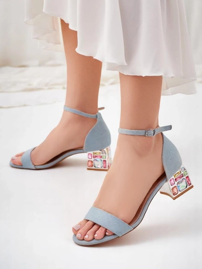 Royalfashion Жіночі сандалі з декоративними підборами Ballou