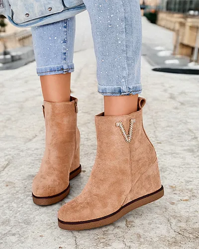 Royalfashion Nerias dámské kozačky na podpatku