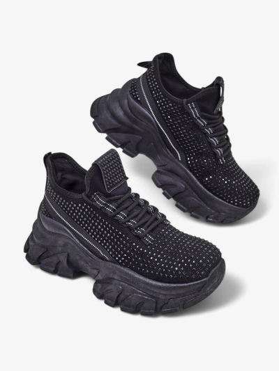 Royalfashion Dámské sportovní tenisky s kamínky Blysco