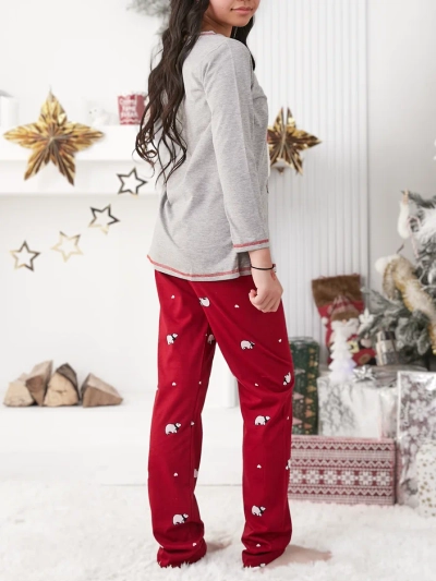 Royalfashion Різдвяні бавовняні дитячі піжами з полярними ведмедиками