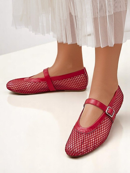 Royalfashion Dámské vyřezávané baleríny s páskem Naommi