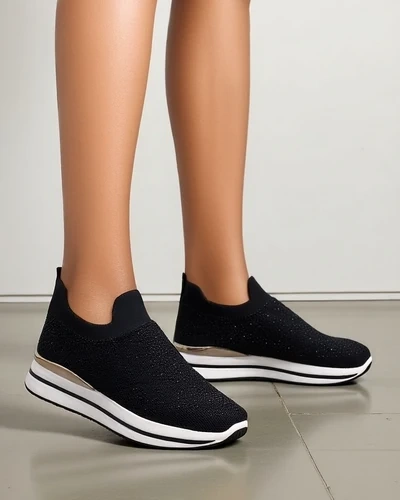 Royalfashion dámské sportovní boty na slip-on z textilu Terrifa