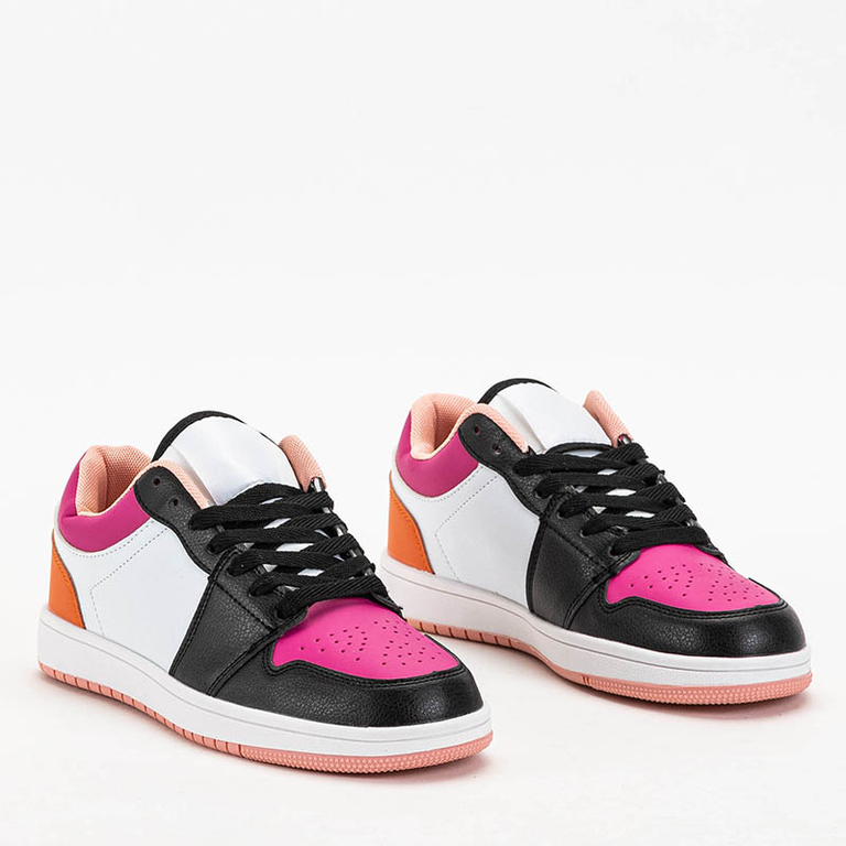 Fuchsiová a černá dámská sportovní obuv Pinocco - Obuv