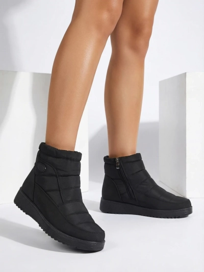 Жіночі Ботильйони Athena Чорні З Тканини На Осінь і Зиму