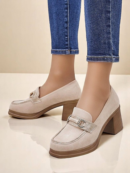 Royalfashion Dámské mokasíny s blokovým podpatkem Apareus