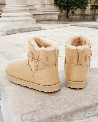 Royalfashion Dámské krátké boty a'la snow boots Malla