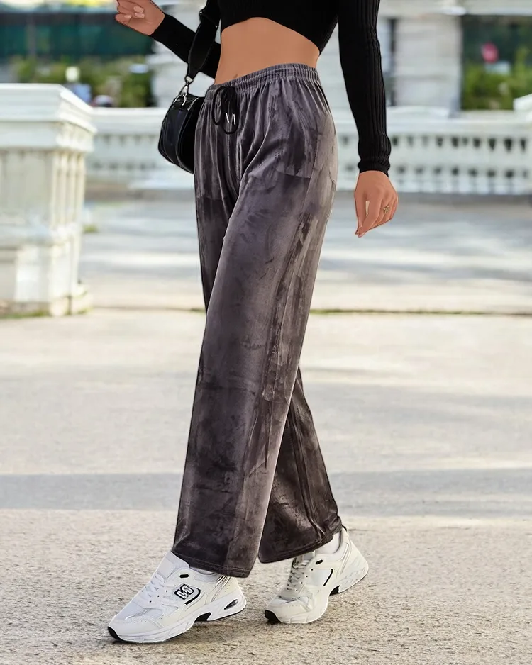 Royalfashion Dámské tepláky a'la velur