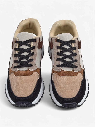 Royalfashion Dámské sportovní tenisky z eko semiše Abo