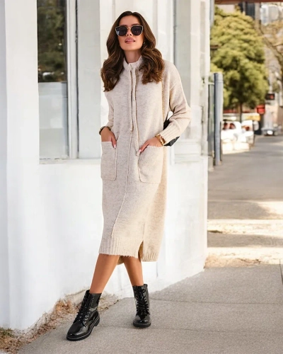 Royalfashion Жіноча довга светр-сукня