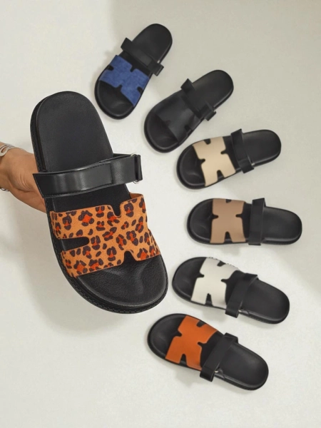 Royalfashion Dámské pantofle z eko kůže FlexiComfi