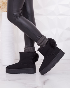 Royalfashion Dámské boty a'la snow boots in black Goroggo