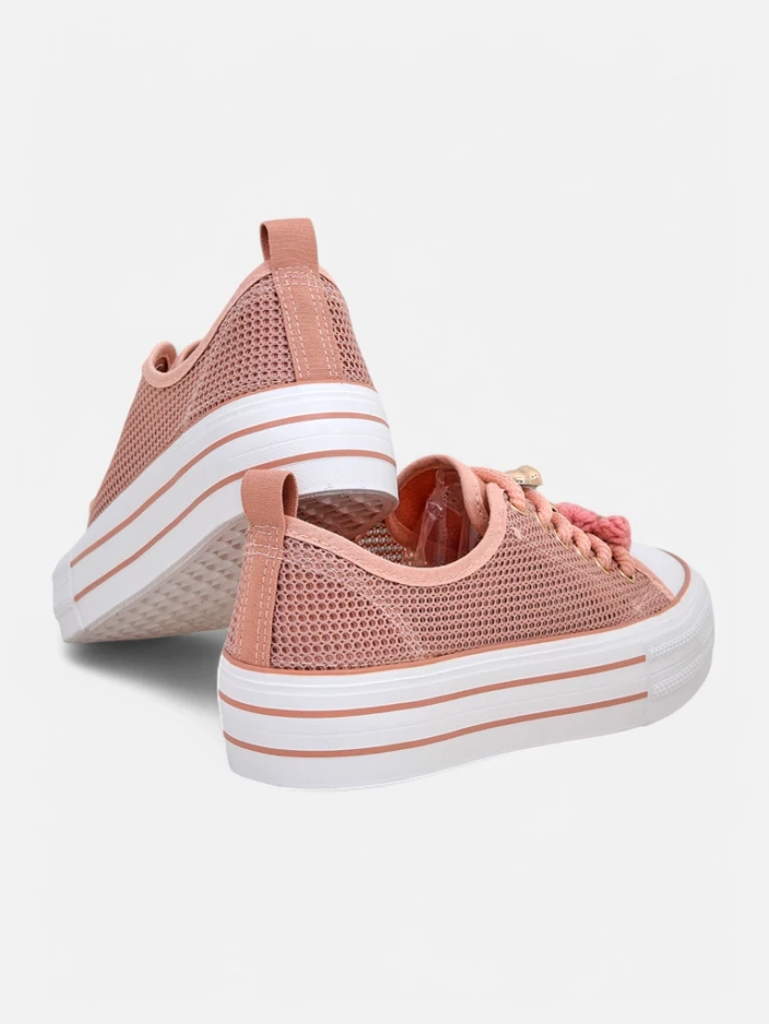 Royalfashion Dámské perforované tenisky s ozdobami Osdo