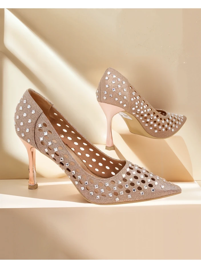 Royalfashion Dámské perforované lodičky Ecatte