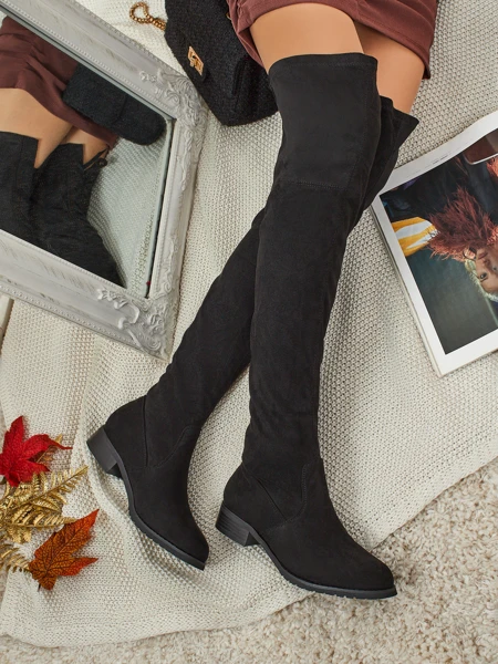 Жіночі ботфорти з еко-замші Denvoria