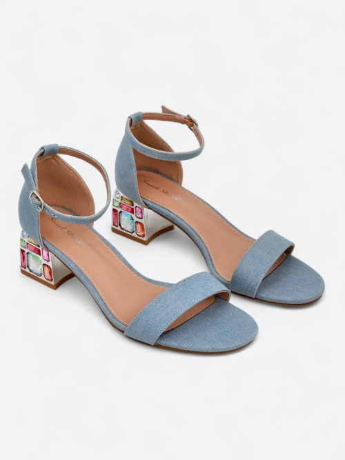 Royalfashion Жіночі сандалі з декоративними підборами Ballou