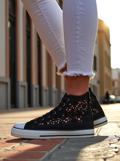 Royalfashion dámské perforované tenisky Limme